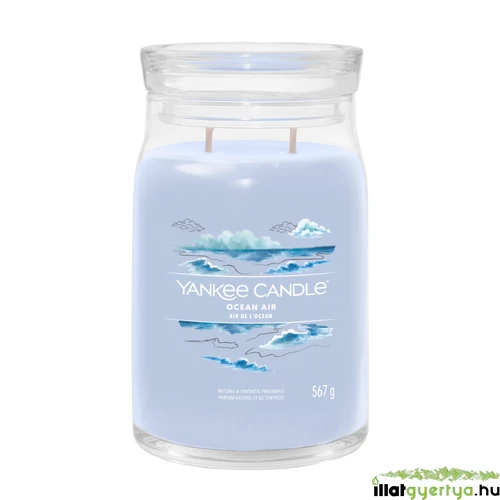 Yankee Candle® Ocean Air Signature nagy üveggyertya
