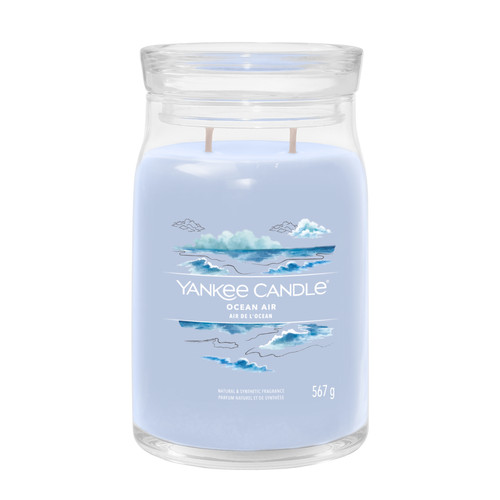 Yankee Candle® Ocean Air Signature nagy üveggyertya 567 g