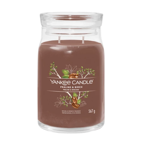 Yankee Candle® Praline &amp; Birch Signature nagy üveggyertya