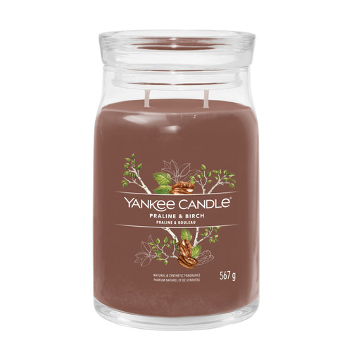 Yankee Candle® Praline & Birch Signature nagy üveggyertya 567 g