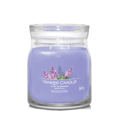 Yankee Candle® Lilac Blossoms Signature közepes üveggyertya