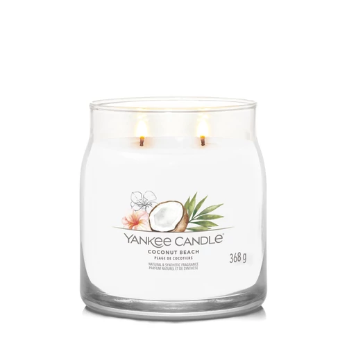 Yankee Candle® Coconut Beach Signature közepes üveggyertya 368 g