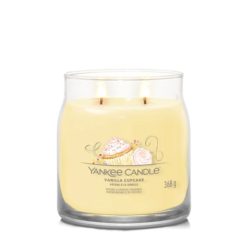 Yankee Candle® Vanilla Cupcake Signature közepes üveggyertya 368 g