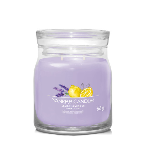 Yankee Candle® Lemon Lavender Signature közepes üveggyertya 368 g Yankee Candle® Lemon Lavender Signature közepes üveggyertya 368 g