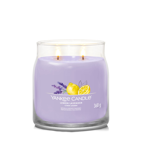 Yankee Candle® Lemon Lavender Signature közepes üveggyertya 368 g Yankee Candle® Lemon Lavender Signature közepes üveggyertya 368 g