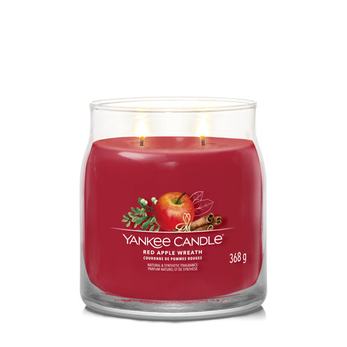 Yankee Candle® Red Apple Wreath Signature közepes üveggyertya 368 g Yankee Candle® Red Apple Wreath Signature közepes üveggyertya 368 g