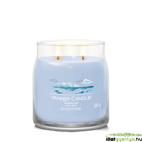 Ocean Air Signature közepes üveggyertya 368 g