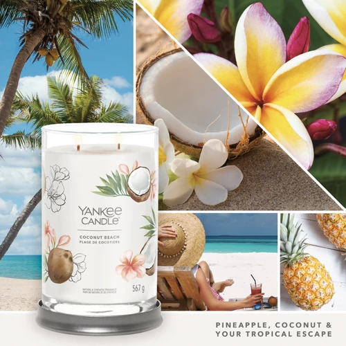 Yankee Candle® Coconut Beach Signature nagy poharas gyertya 567 g