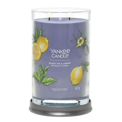 Yankee Candle® Black Tea & Lemon Signature nagy poharas gyertya 567 g