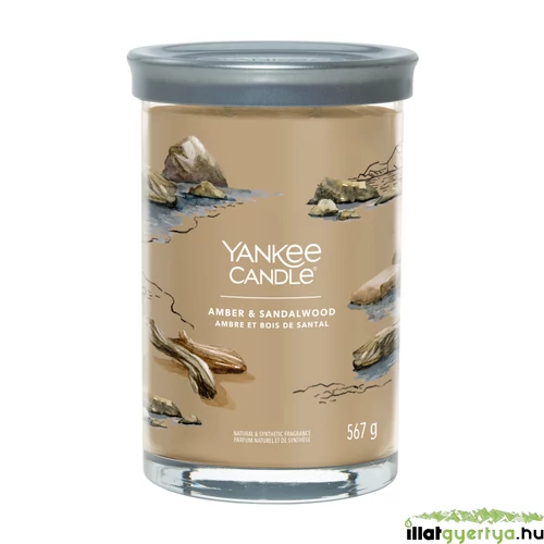 Yankee Candle® Amber & Sandalwood Signature nagy poharas gyertya