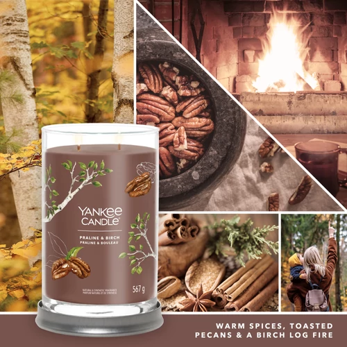 Yankee Candle® Praline & Birch Signature nagy poharas gyertya 567 g