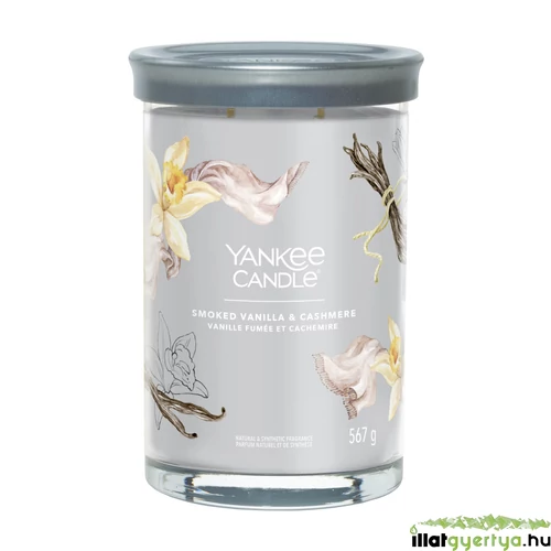 Yankee Candle® Smoked Vanilla & Cashmere Signature nagy poharas gyertya