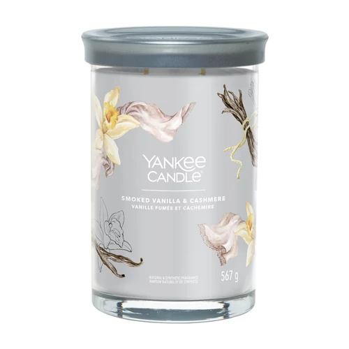 Yankee Candle® Smoked Vanilla &amp; Cashmere Signature nagy poharas gyertya