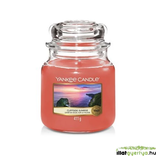 Yankee Candle® Cliffside Sunrise klasszikus közepes üveggyertya