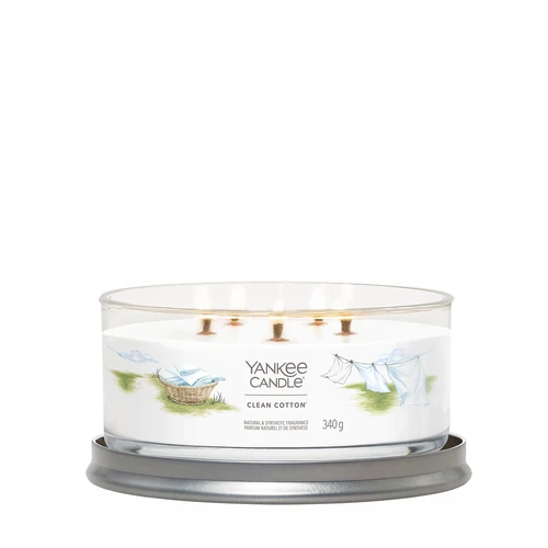 Yankee Candle® Clean Cotton Signature 5 kanócos poharas gyertya 340 g