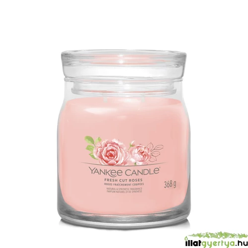 Yankee Candle® Fresh Cut Roses Signature közepes üveggyertya