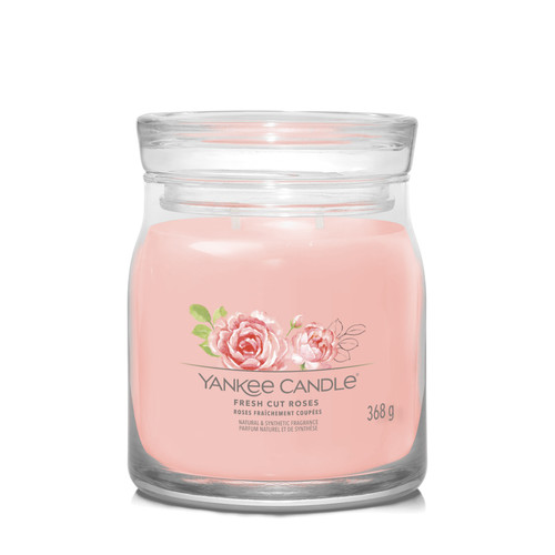 Yankee Candle® Fresh Cut Roses Signature közepes üveggyertya 368 g