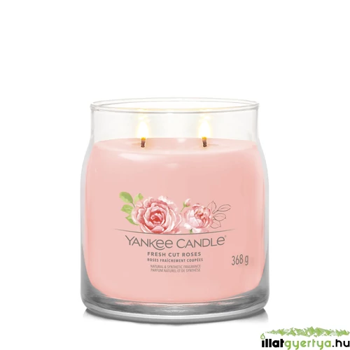 Fresh Cut Roses Signature közepes üveggyertya 368 g