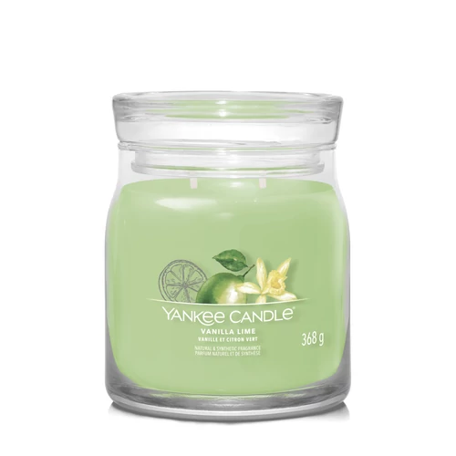 Yankee Candle® Vanilla Lime Signature közepes üveggyertya