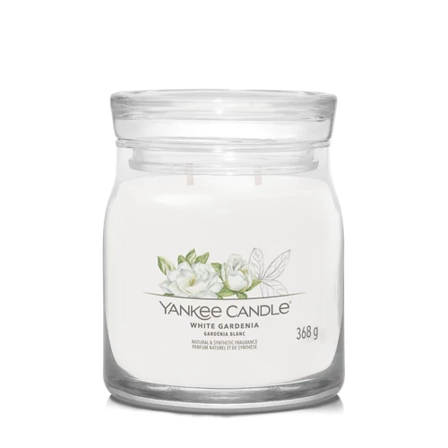 Yankee Candle® White Gardenia Signature közepes üveggyertya
