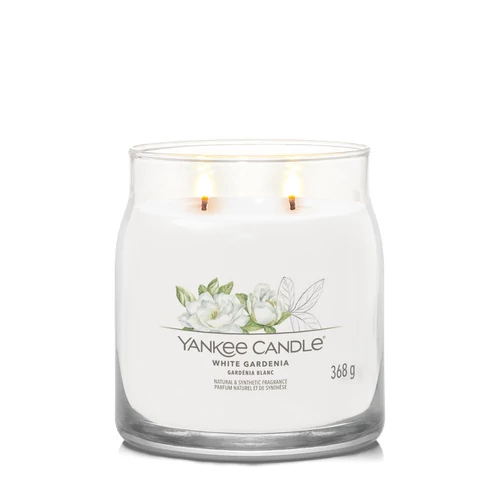 Yankee Candle® White Gardenia Signature közepes üveggyertya 368 g
