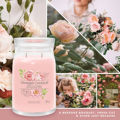 Yankee Candle® Fresh Cut Roses Signature nagy üveggyertya 567 g