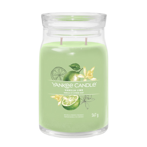 Yankee Candle® Vanilla Lime Signature nagy üveggyertya 567 g