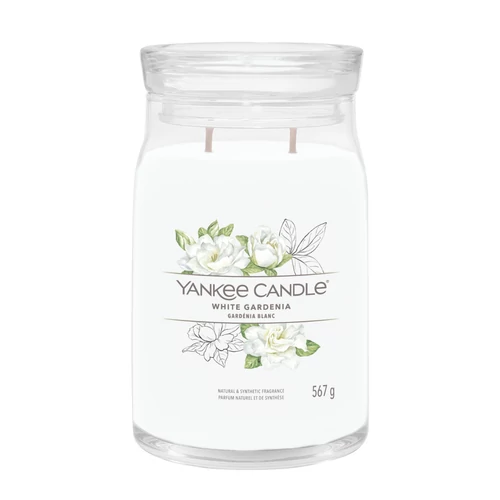 Yankee Candle® White Gardenia Signature nagy üveggyertya