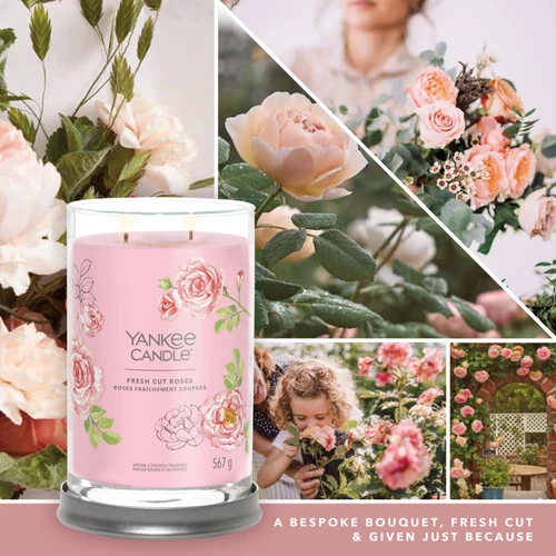 Yankee Candle® Fresh Cut Roses Signature nagy poharas gyertya 567 g