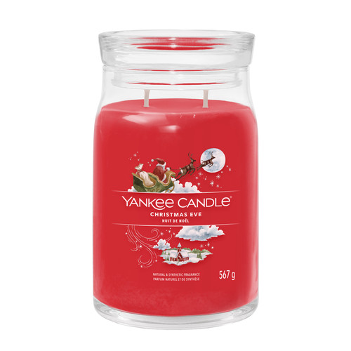 Yankee Candle® Christmas Eve Signature nagy üveggyertya 567 g