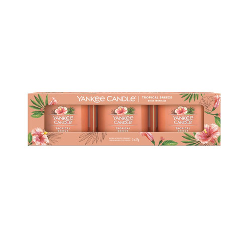 Yankee Candle® Tropical Breeze üveges mintagyertya szett 3 x 37 g