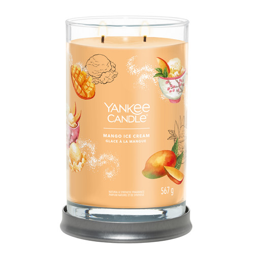 Yankee Candle® Mango Ice Cream Signature nagy poharas gyertya 567 g Yankee Candle® Mango Ice Cream Signature nagy poharas gyertya 567 g
