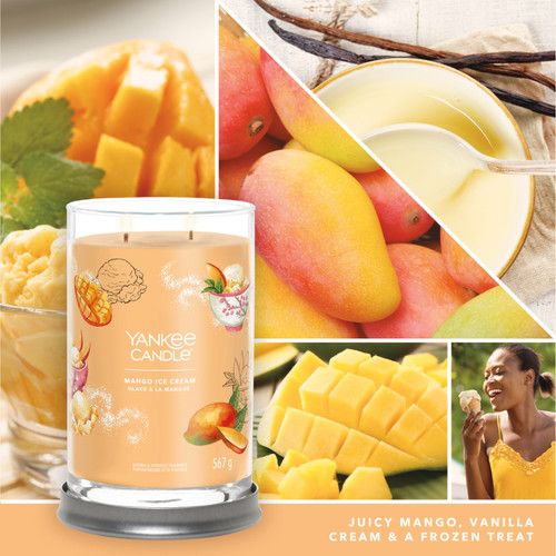 Yankee Candle® Mango Ice Cream Signature nagy poharas gyertya 567 g Yankee Candle® Mango Ice Cream Signature nagy poharas gyertya 567 g