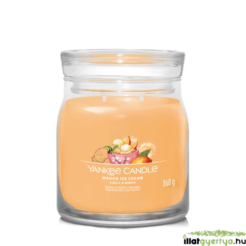 Yankee Candle® Mango Ice Cream Signature közepes üveggyertya