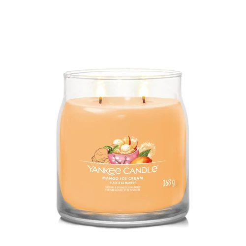 Yankee Candle® Mango Ice Cream Signature közepes üveggyertya 368 g