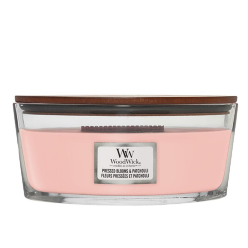 WoodWick® Pressed Blooms & Patchouli hajógyertya 453 g
