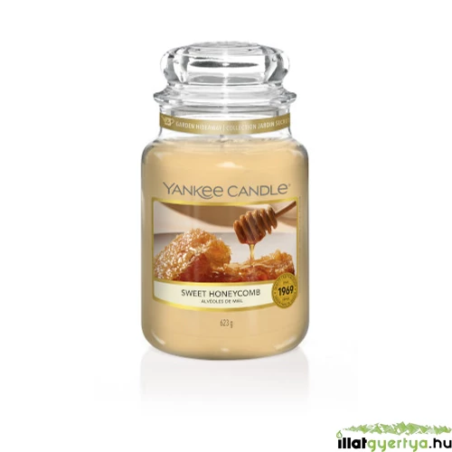 Sweet Honeycomb nagy üveggyertya