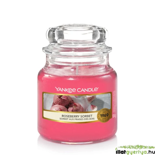 Roseberry Sorbet kis üveggyertya