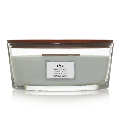 WoodWick® Lavender &amp; Cedar hajógyertya
