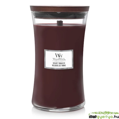 Velvet Tobacco nagy üveggyertya