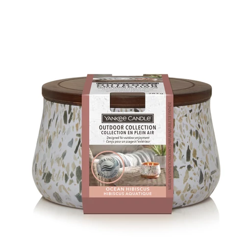 Yankee Candle® Ocean Hibiscus Outdoor közepes gyertya