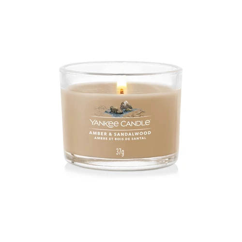 Yankee Candle® Amber & Sandalwood üveges mintagyertya 37 g
