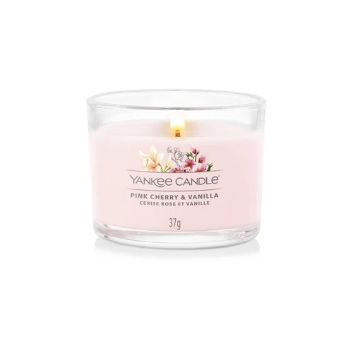 Yankee Candle® Pink Cherry & Vanilla üveges mintagyertya 37 g