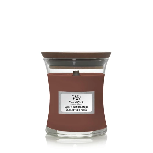 WoodWick® Smoked Walnut & Maple kis üveggyertya