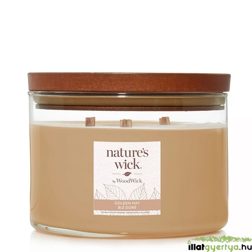 Nature's Wick® Golden Hay nagy üveggyertya