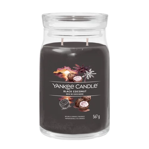 Yankee Candle® Black Coconut Signature nagy üveggyertya