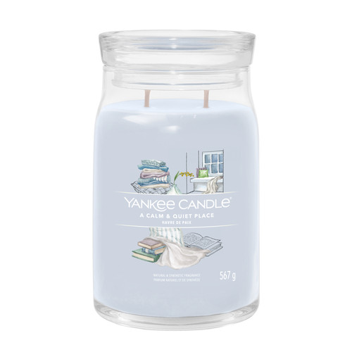 Yankee Candle® A Calm & Quiet Place Signature nagy üveggyertya 567 g