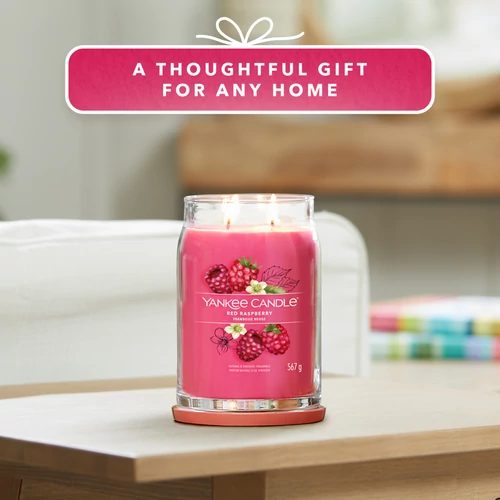 Yankee Candle® Red Raspberry Signature nagy üveggyertya 567 g
