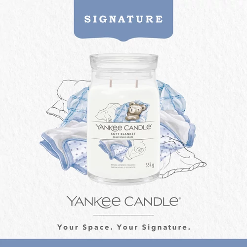 Yankee Candle® Soft Blanket Signature nagy üveggyertya 567 g