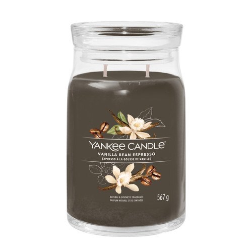 Yankee Candle® Vanilla Bean Espresso Signature nagy üveggyertya 567 g